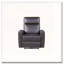 Fauteuil inclinable électrique en cuir fleur