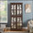 Versatile Antique Display Cabinet With Adjustable Shelves And Elegant Design For Home And Office-970910079
