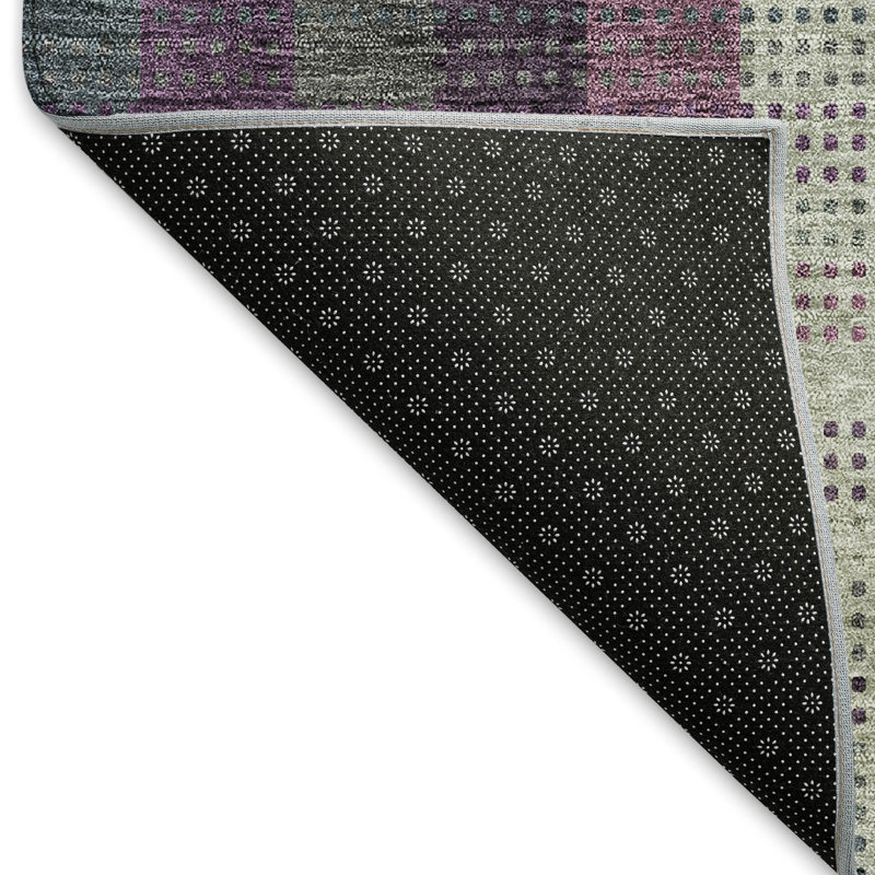 Premium Machine Washable Prisco Plum Rug, Runner 2'3" x 7'6"