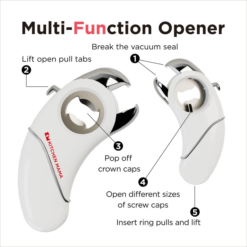 Epic One Multifunction Opener, White