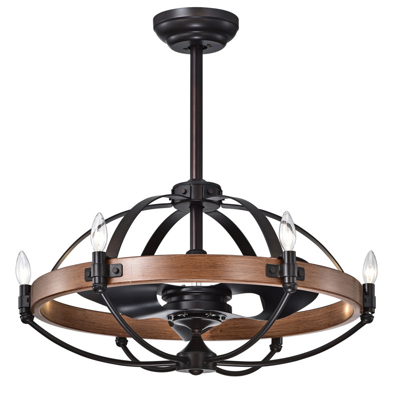Ventilateur de plafond à 3 pales 29 "avec télécommande et ensemble d'éclairage inclus Crossman