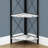 Bookshelf, Bookcase, Etagere, Corner, 4 Tier, 60"H, Office, Bedroom, Laminate, Metal, Contemporary, Modern-1292707909