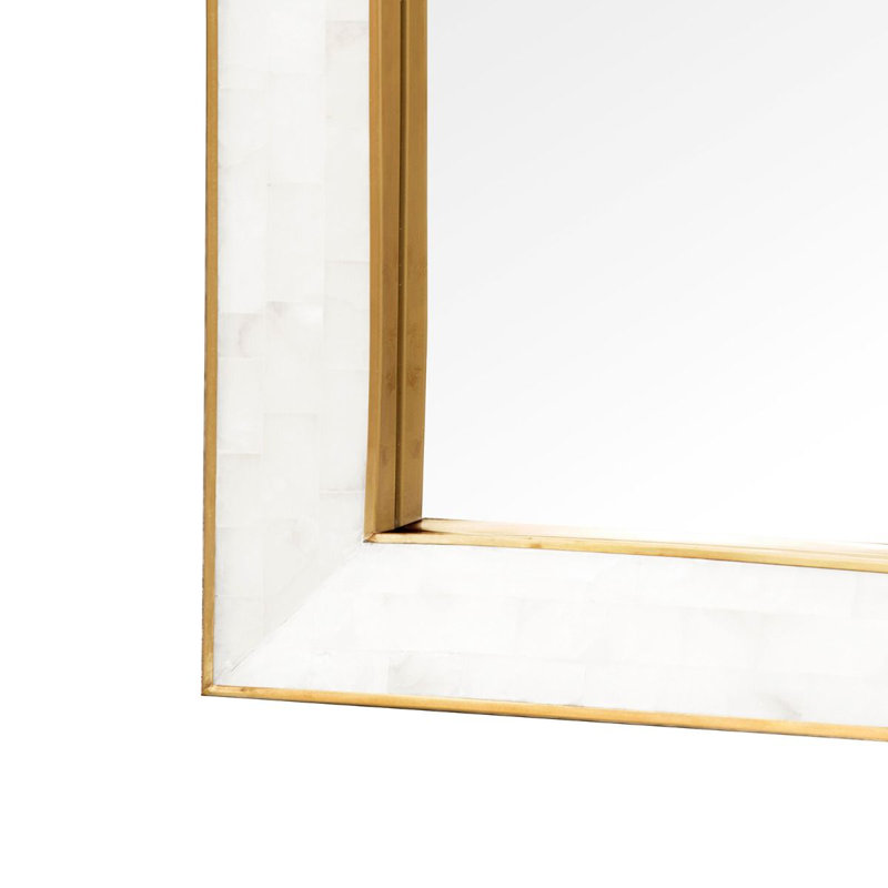 Leighton Rectangle Marble Wall Mirror