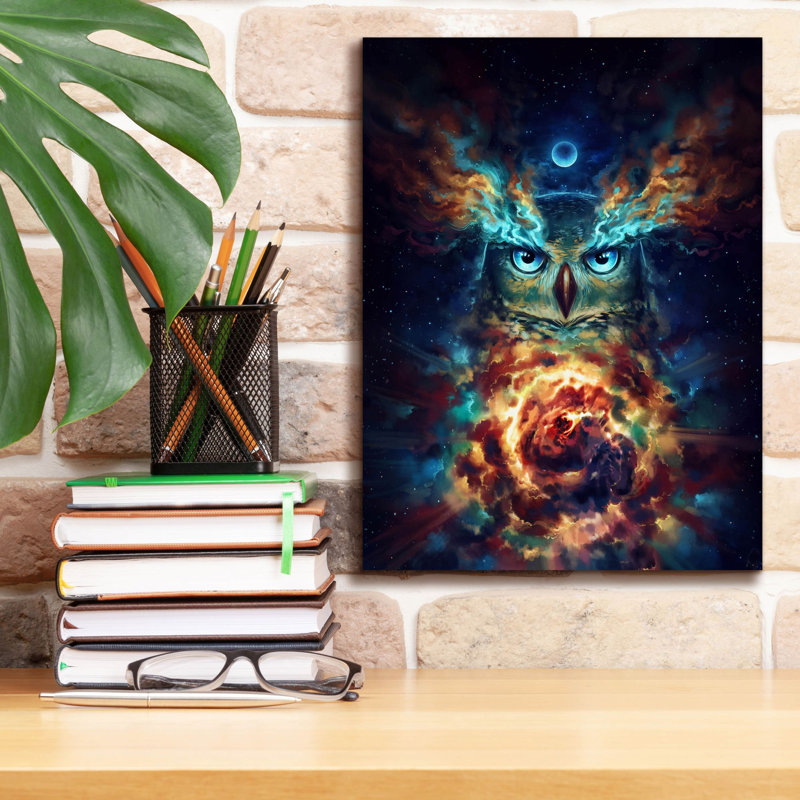 Hokku Designs «Aurowla» par Jojoesart, H 16 po x l 12 po x P 0,75 po