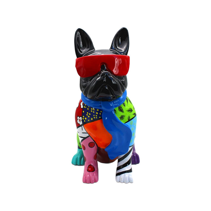 Trinx Plus Groovy French Bulldog With Glasses - 14" Tall