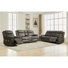 3-piece Modern Faux Leather Comfy Manual Reclining Living Room Set With Massage And Heating