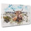 A Resting Highland Cow - Wrapped Canvas-56665474