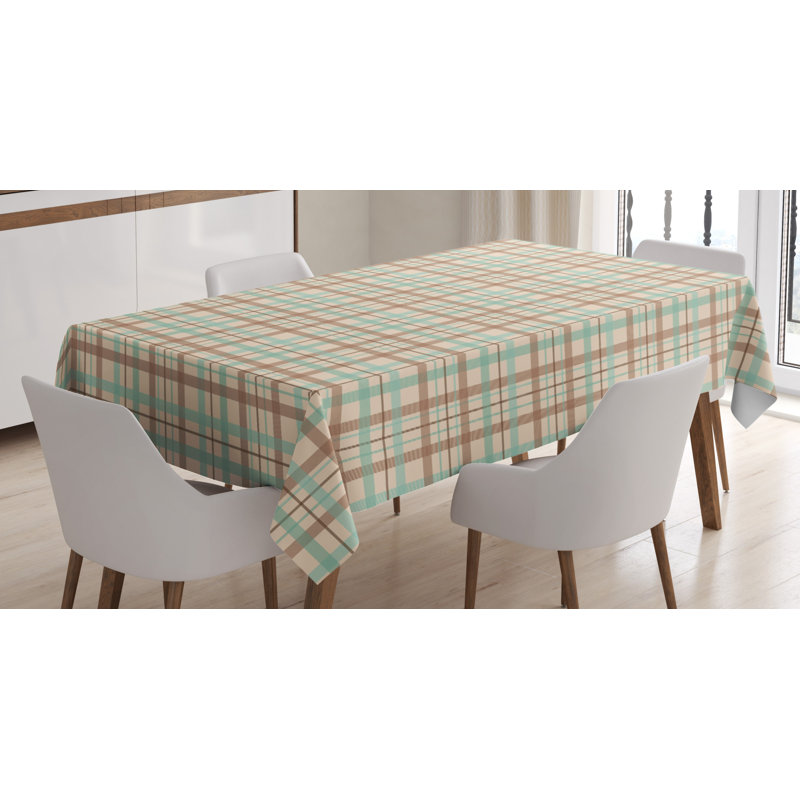 Plaid Tablecloth, 90" L x 60" W