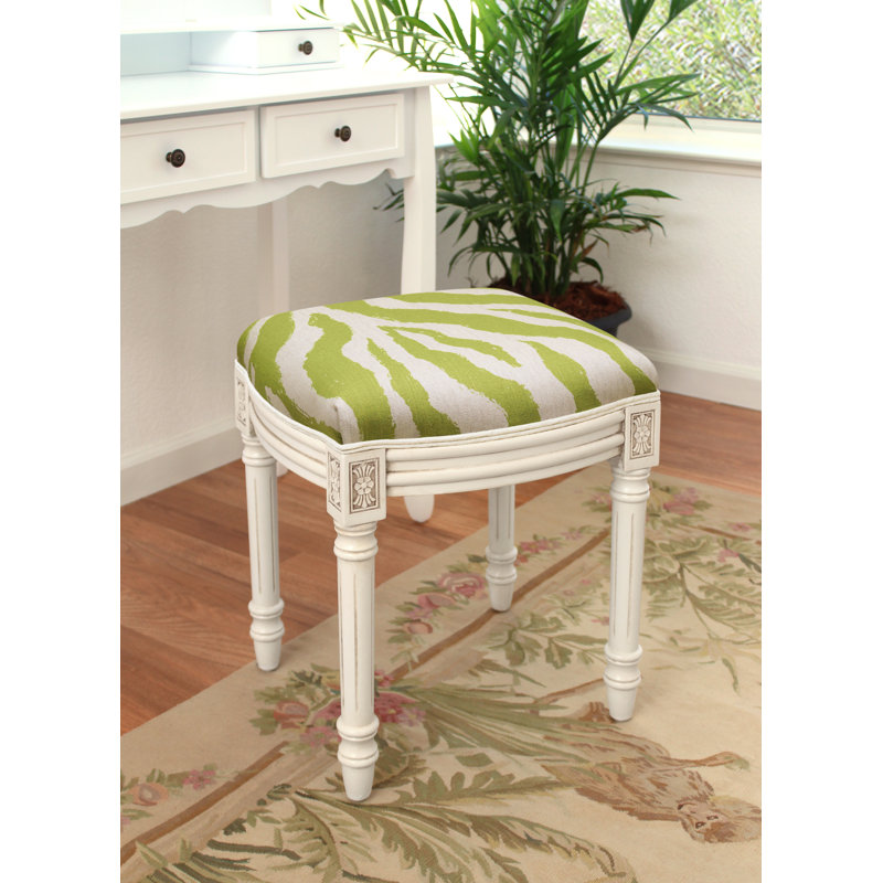 Tabouret de coiffeuse Jilyn, Vert chartreuse