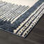Tapis bleu marine / gris en polypropylène tissé à la machine-87093329