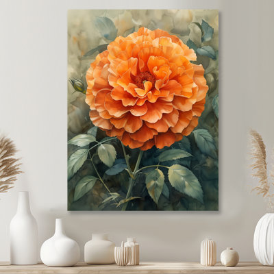 Décoration murale orange et vert parfumée souci Marigold II - souci