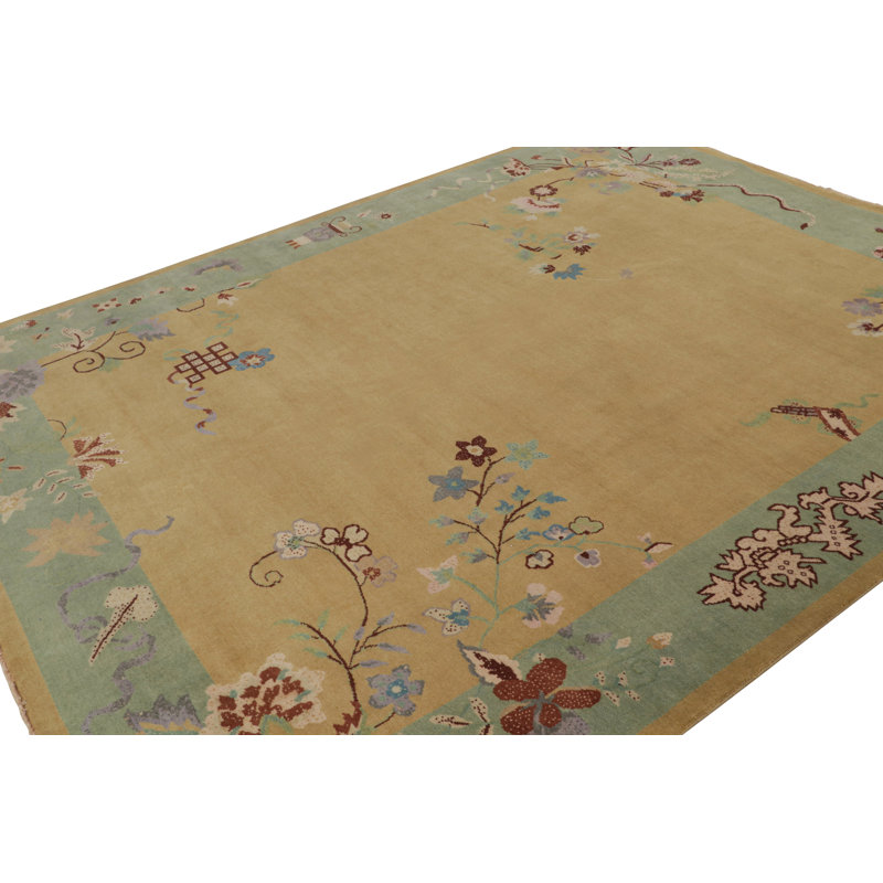 Hand Knotted Wool Area Rug
