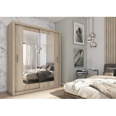 Gravelle 2 Door Manufactured Wood Wardrobe