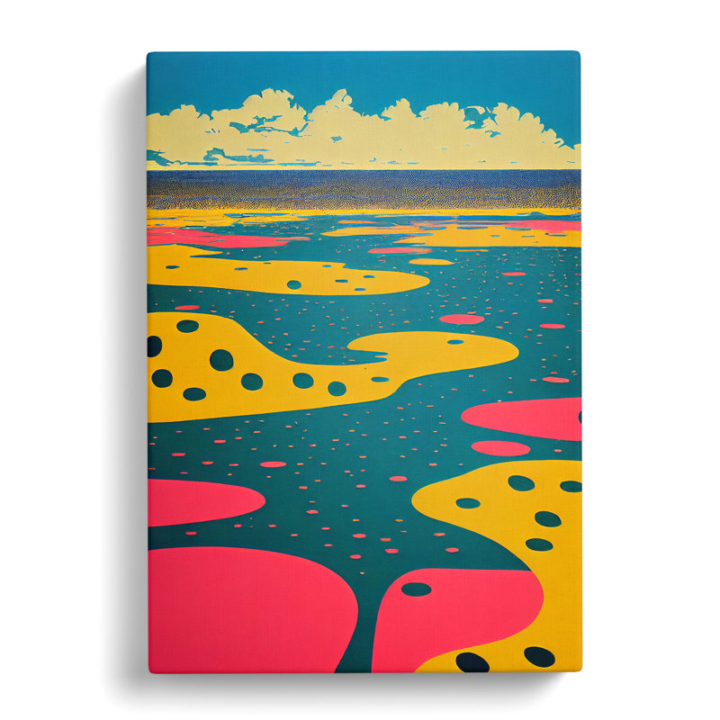 Abstract Beach No.8 - Wrapped Canvas Print, 60cm H x 40cm W x 3cm D