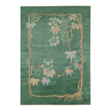 Hand Knotted Wool Floral Area Rug