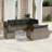 Vidaxl Garden Sofa Set Grey, Dark Grey