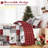 Reversible Christmas Patchwork Plaid Quilt Set-135991724