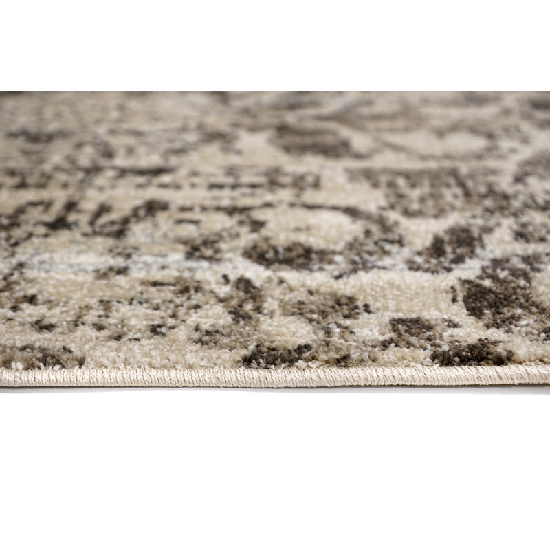 Tapis brun/beige Terrill, Rectangulaire 6 pi 7 po x 9 pi 10 po