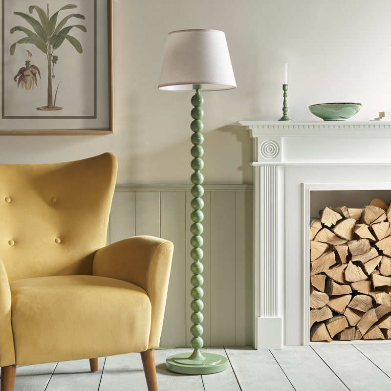 Higgledy 153.2cm Traditional Floor Lamp, Green