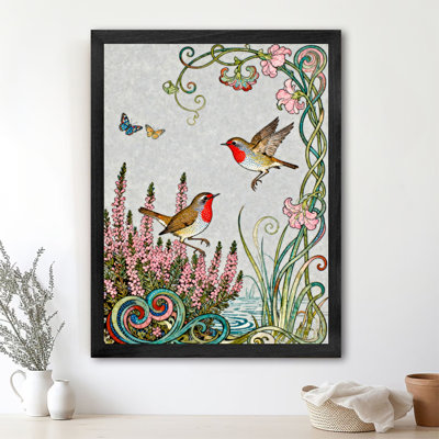 Encadré noir, beaux oiseaux, observateurs d'oiseaux, art mural, impressions rétro