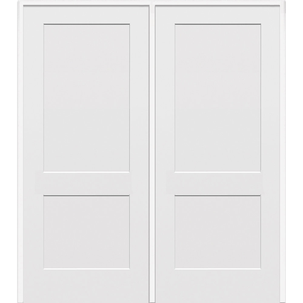 Verona Home Design Molded Interior Door 80'' Solid + Manufactured Wood ...