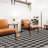 Bubble Argyle Loop Pile Weave Ivory/Charcoal Wool Area Rug By Tufty Home-81281520