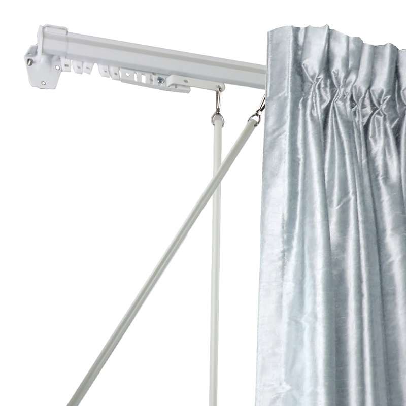 Adjustable Baton Draw Traverse Curtain Rod, 48" - 84"