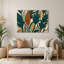 «Botanical Mid Century Modern Plant», art mural en métal vert-1490701399