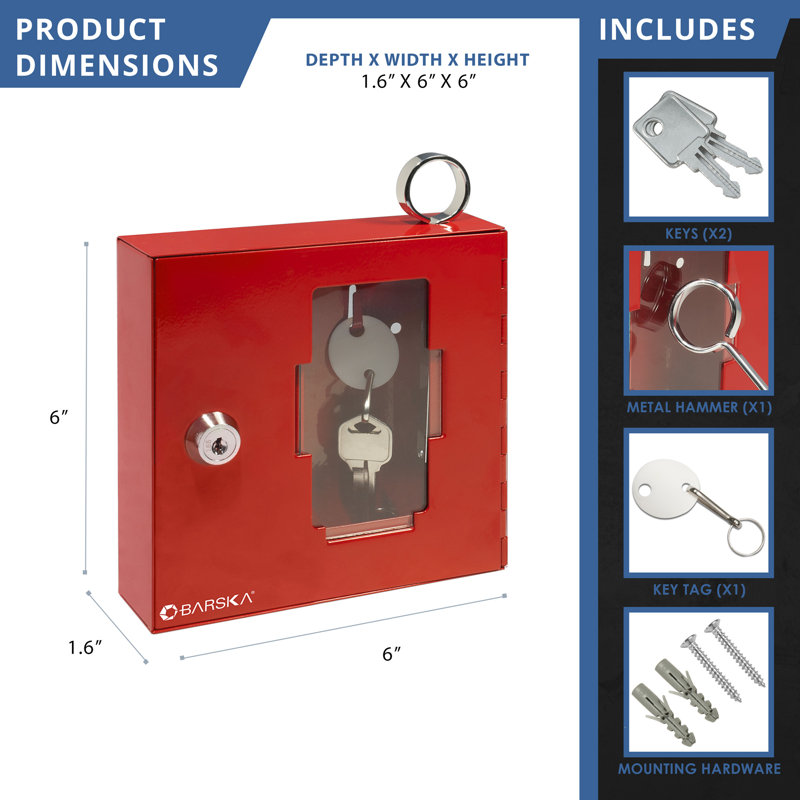 BREAKABLE EMERGENCY KEY LOCK BOX