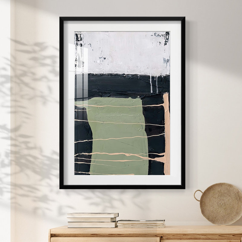 Chill Vibes -Framed Print, 28.5" H x 20.5" W, Black