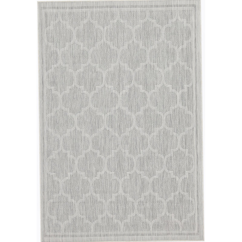 Tapis intérieur / extérieur argent Sunshine, Rectangle 5 pi 3 po x 7 pi 3 po
