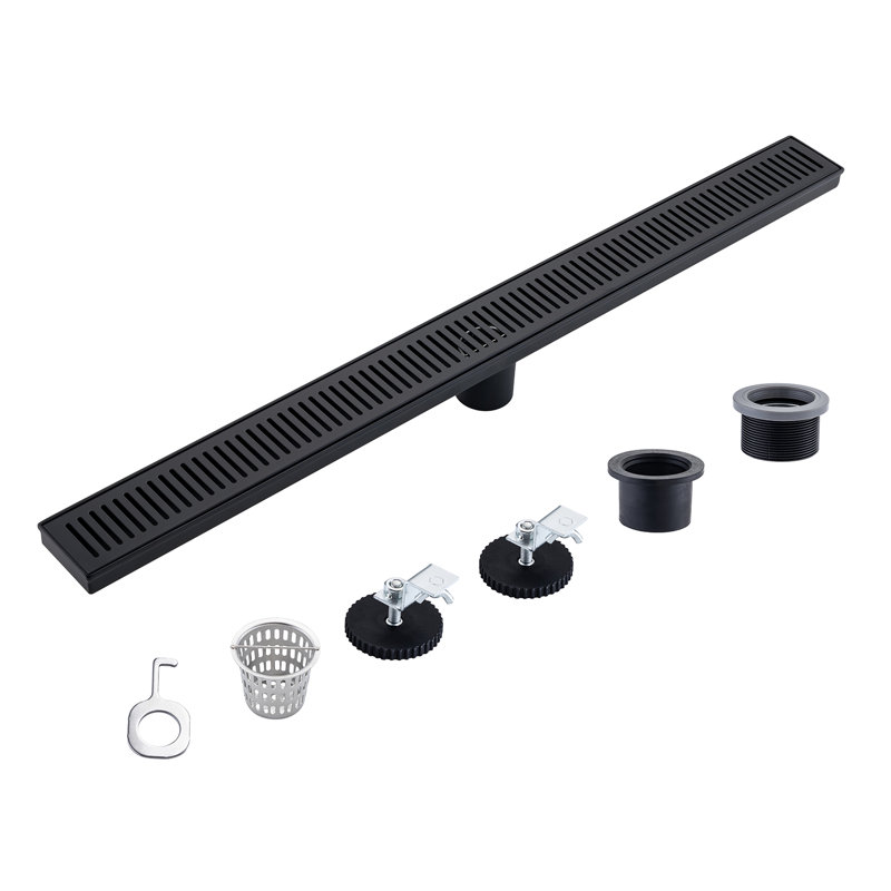 Grille linéaire l 32 po, Noir mat