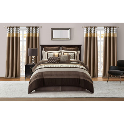Avalon 16 Piece Microfiber Modern Bedding Set