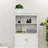 Lowel 2 -Tier Toilet Bathroom Spacesaver Storage Shelf with Storage Shelf with 2 Doors Wood Storage Cabinet