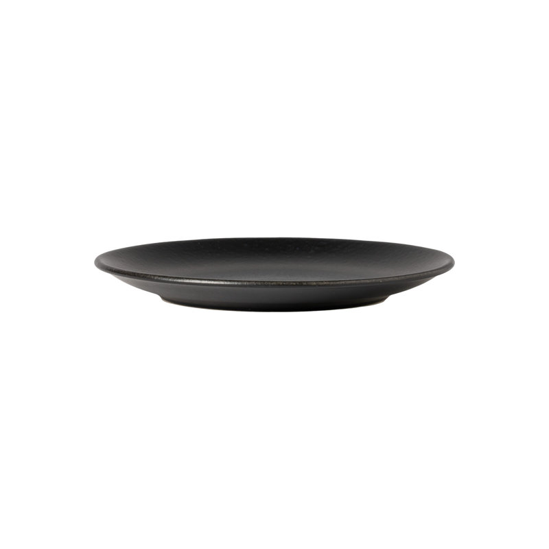 Roda Handmade Stoneware Salad/Dessert Plate, Black