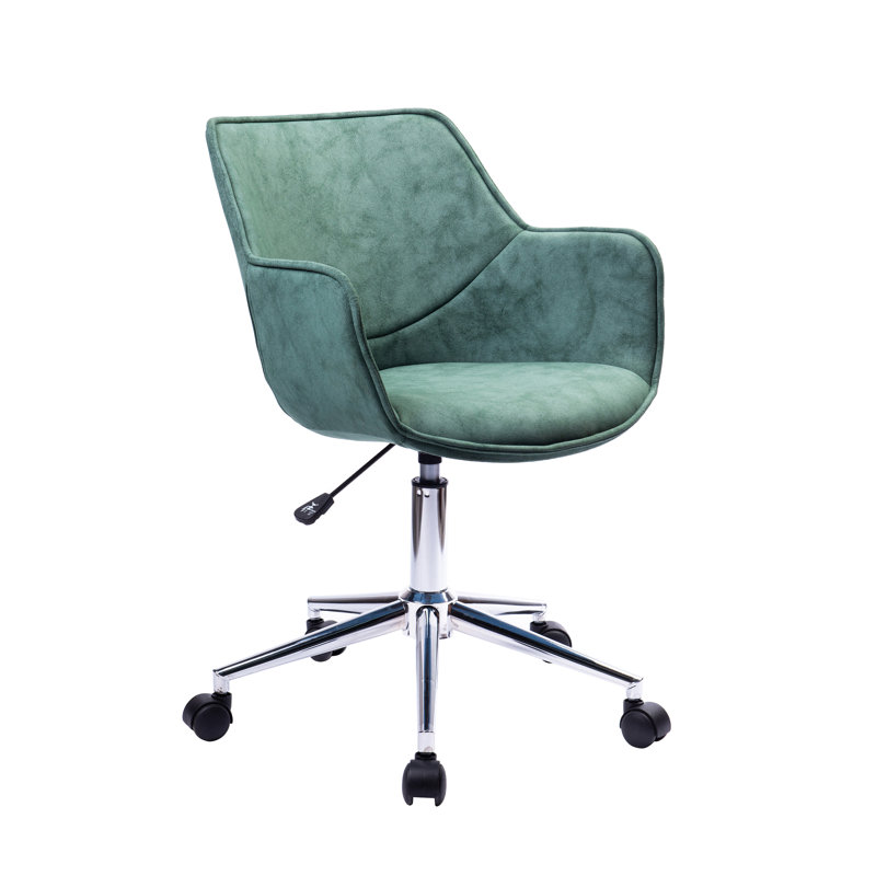 Chaise de travail en microfibre Cindy, Vert