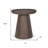  Transitional 19" Dark Brown Solid Wood Tray Table