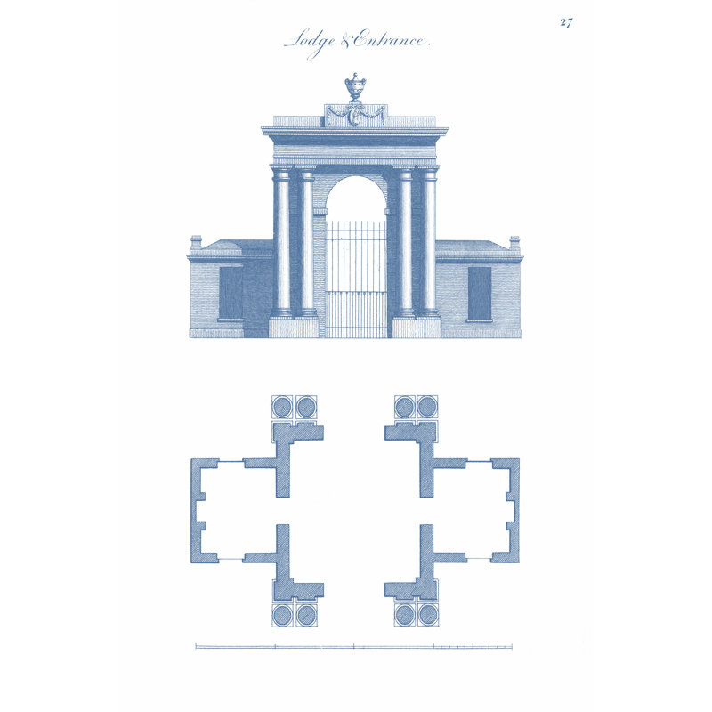 Garden Structures II by Vision Studio - Wrapped Canvas Print, 91cm H x 61cm W 