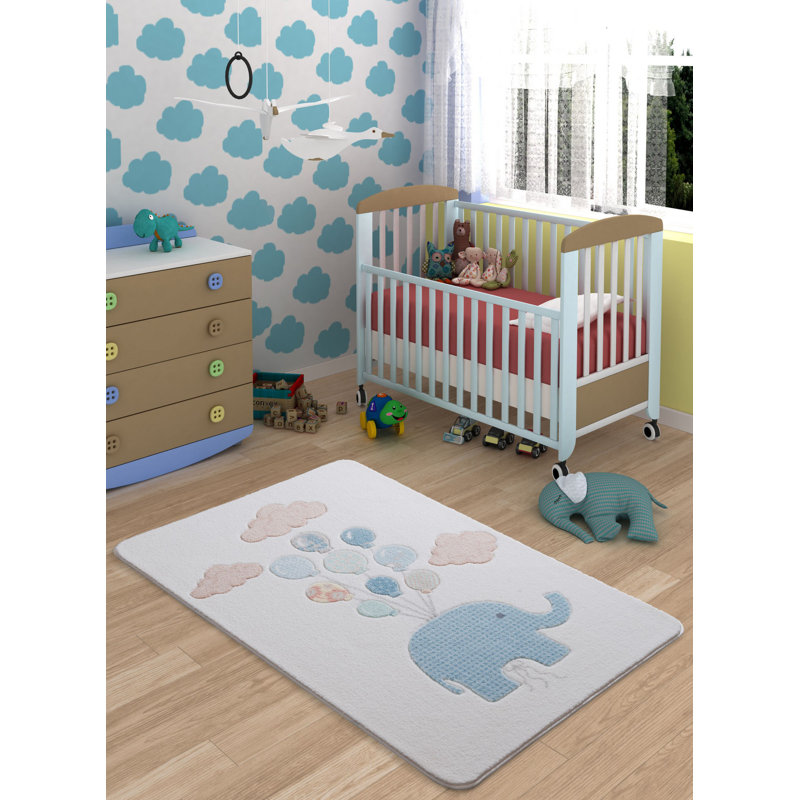 Guernon White/Blue Rug