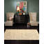 Moroccan Wool Geometric Area Rug in Ivory