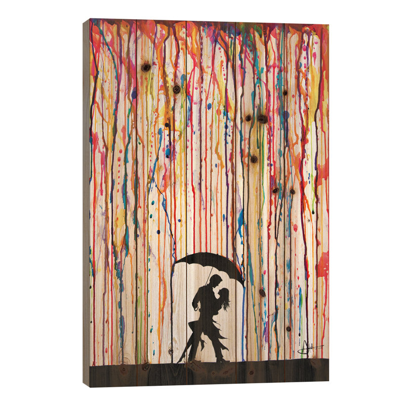 Tempest par Marc Allante - reproduction, H 26 po x l 18 po x P 1,5 po, Impression sur palette en bois