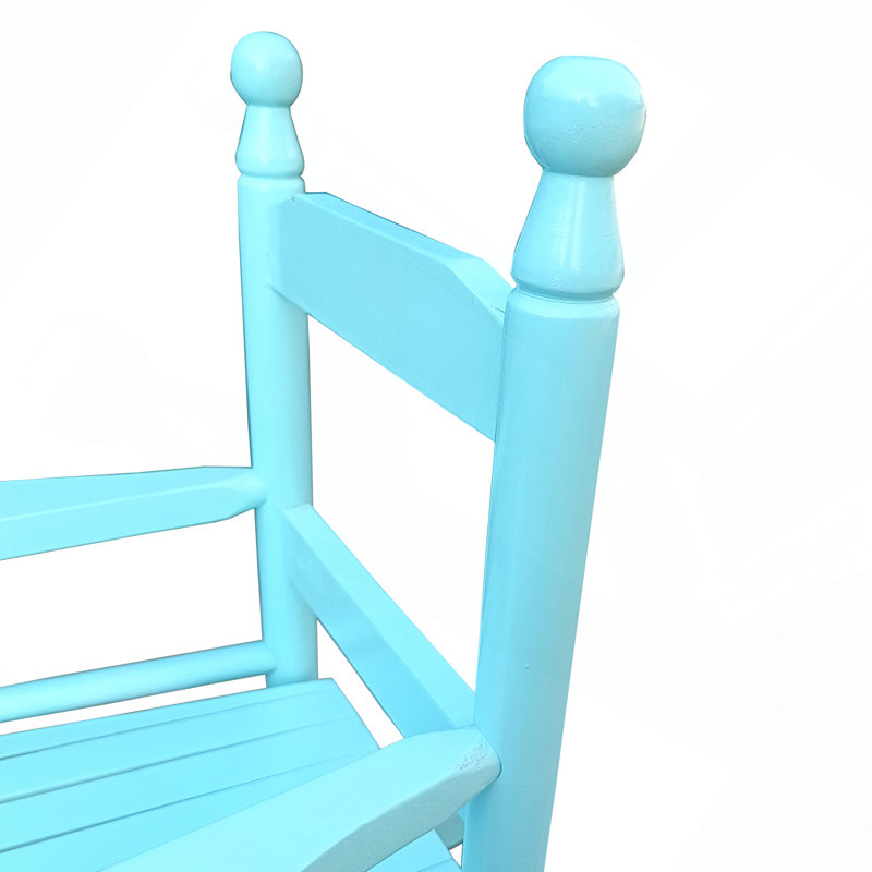 Rocking Chair, Children's Rocking Chair- Indoor Or Outdoor -Suitable For Kids-Durable, Light Blue