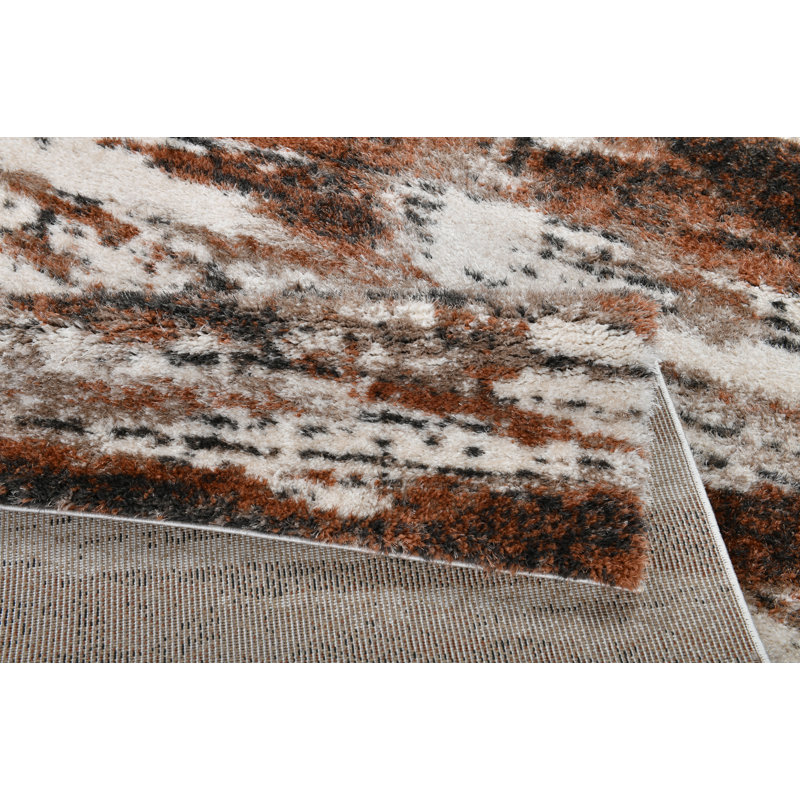 Tapis à poils longs Hardouin, 5 pi 3 po x 7 pi 6 po