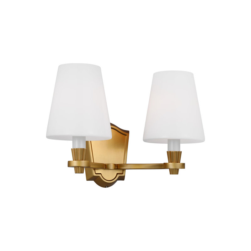 Paisley 2 - Light Vanity Light, Burnished Brass