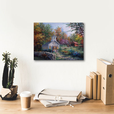  «Woration In The Country» par Nicky Boehme, art mural sur toile, 16 po x 12 po
