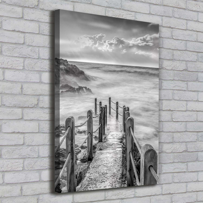 Path By The Sea - Wrapped Canvas Print