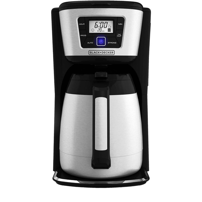 Black+Decker 96 oz Black/Silver Coffee Maker