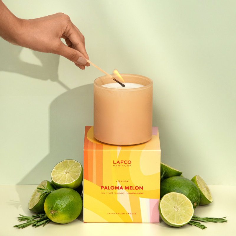 House and Home 15.5oz Paloma Melon Signature Candle - Veranda, 6.5 oz.