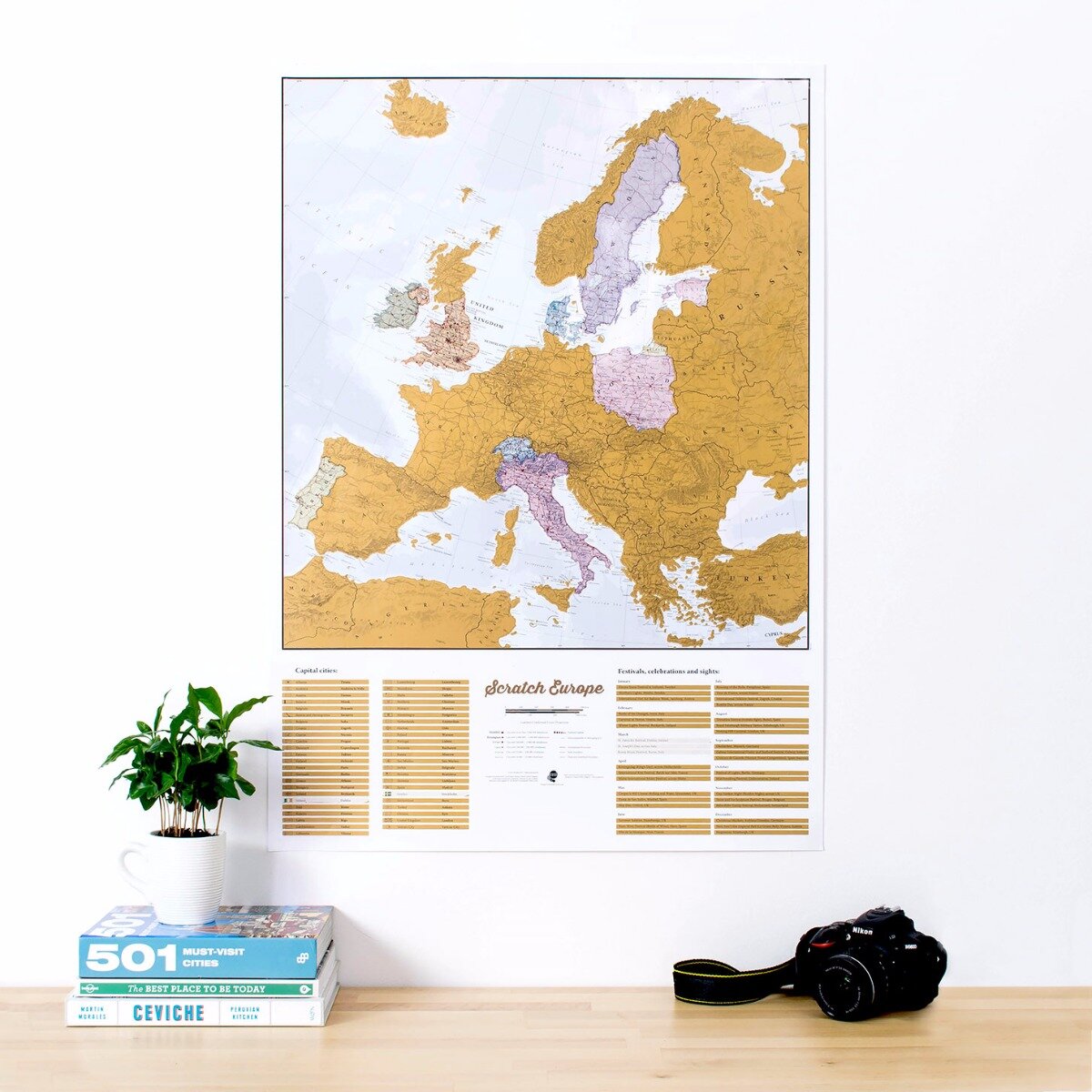 Maps International 33'' W x 23'' H Dry Erase And Laminated Regional Map