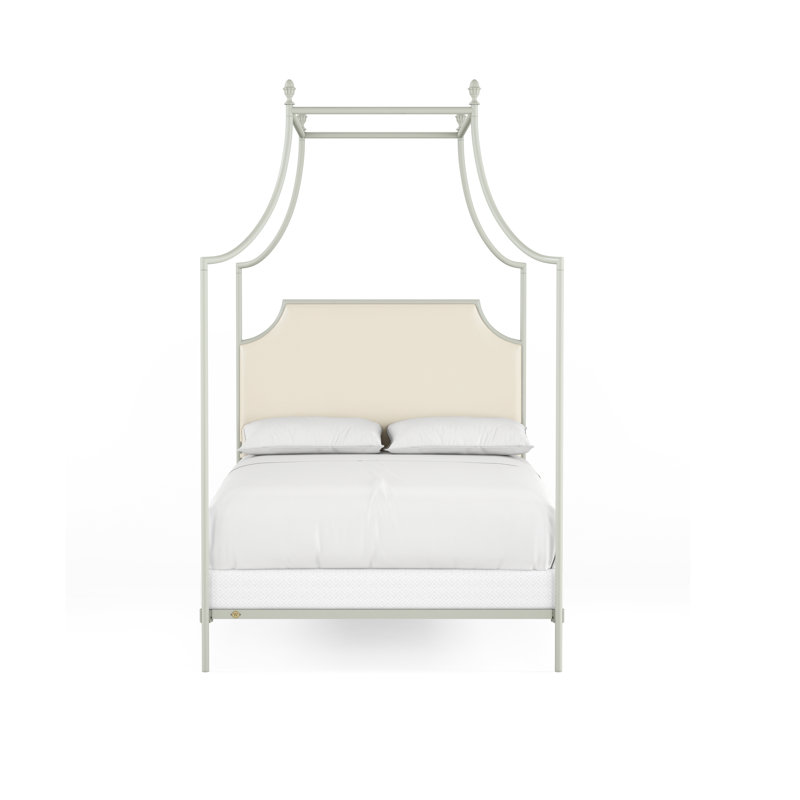 337 Flying Arch Canopy Bed | Complete Canopy, Queen, Sage Green/Beige
